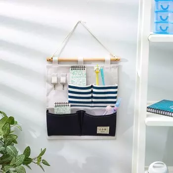 Органайзер подвесной с карманами Доляна, 4 отделения, 3035 см, дизайн МИКС