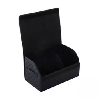 Органайзер кофр в багажник автомобиля LION, экокожа, ромб, 503030 см, черно-синий