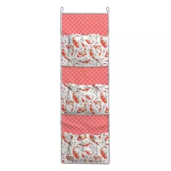 Органайзер «Сирень» детский в ванную комнату, 92х27 см, цвет розовый