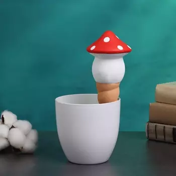 Автополив для комнатных растений «Грибочек», 16.57 см, керамика, набор 4 шт., МИКС