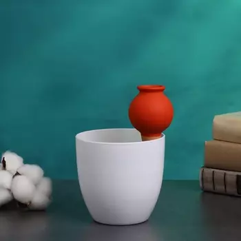 Автополив для комнатных растений «Кувшинчик», 11.56.5 см, керамика, набор 4 шт., МИКС