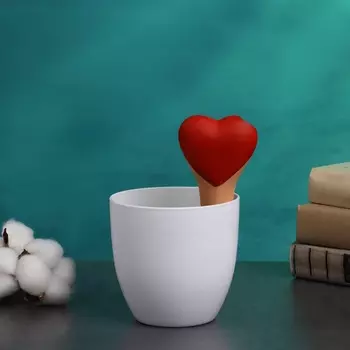 Автополив для комнатных растений «Сердечко», 144.6 см, керамика, набор 4 шт., МИКС