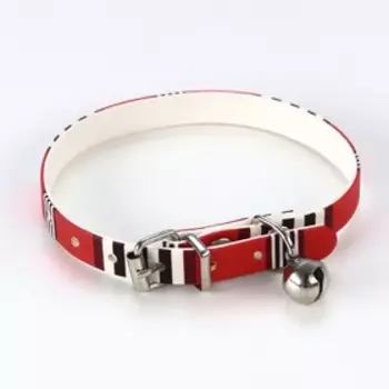 Ошейник "Бренд", 31 х 1 см, ОШ 21-28, искусственная кожа