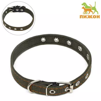 Ошейник брезентовый безразмерный двухслойный, 502 см, ОШ 22-45 см