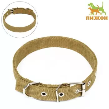 Ошейник брезентовый двухслойный, 582.5 см, песочный