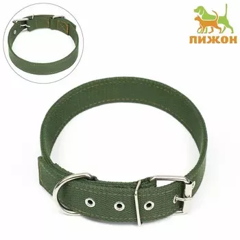 Ошейник брезентовый двухслойный, 723.5 см, хаки
