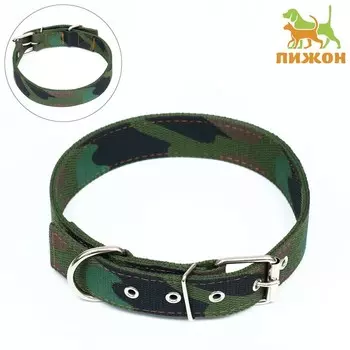 Ошейник брезентовый двухслойный «Камуфляж», 723.5 см