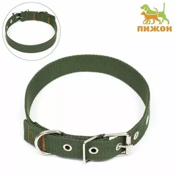Ошейник брезентовый однослойный, 582.5 см, хаки