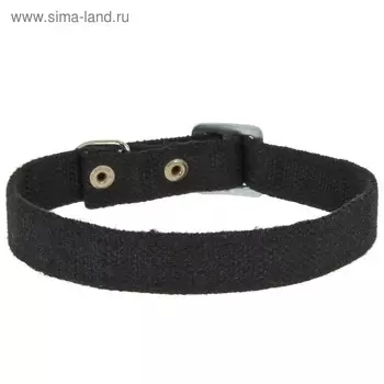 Ошейник брезентовый однослойный, ОШ 15-50 х 2,5 см, микс цветов