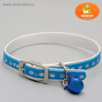 Ошейник из искусственной кожи с блестками, 321 см, микс цветов