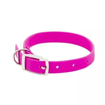Ошейник матовый из биотана, 1,5 см, ОШ 21-29см, розовый