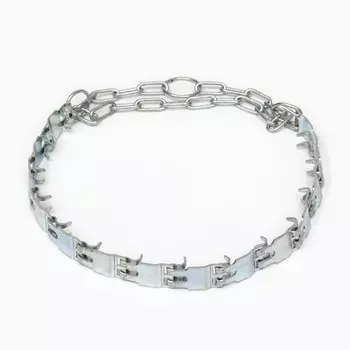 Ошейник строгий пластинчатый, 2.5 см, ОШ 50-65 см