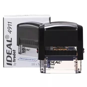 Оснастка для штампа автоматическая Trodat IDEAL 4911, 38 x 14 мм, корпус чёрный