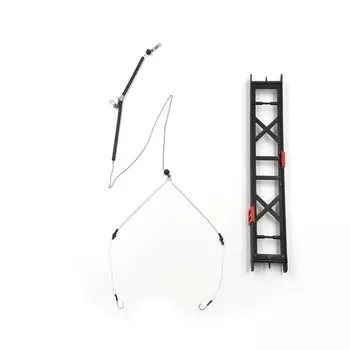 Оснастка фидерная "Яман" Лещ №2, коромысло 16 см, плетеный шнур 0.25 мм, крючок №6 Chinu Ring