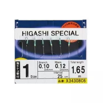 Оснастка HAYABUSA SABIKI C6, № крючка 1, 04638