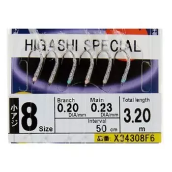 Оснастка HAYABUSA SABIKI F6, № крючка 8, 01830