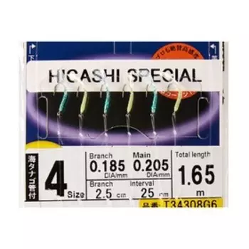 Оснастка HAYABUSA SABIKI G6, № крючка 4, 03398