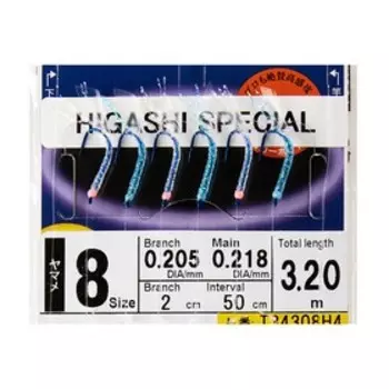 Оснастка HAYABUSA SABIKI H4, № крючка 8, 03384