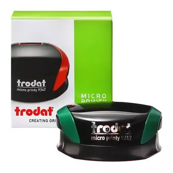 Оснастка карманная Trodat MICRO PRINTY 9342, диаметр 42 мм, корпус изумруд