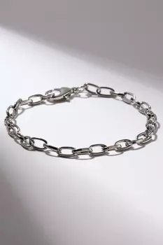 Основа-браслет «Шарм Уни» мини, цвет серебро, 18 см