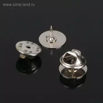 Основа для броши/значка (набор 5шт), площадка 1,5 см, цвет золото