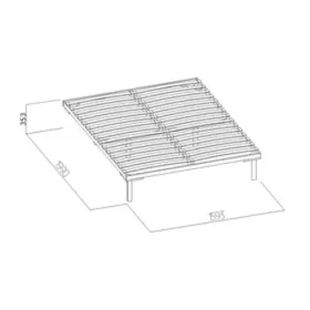 Основание для кровати Sherlock 2.1, с гибкими ламелями, деревянный каркас, на ножках, 16002000 мм