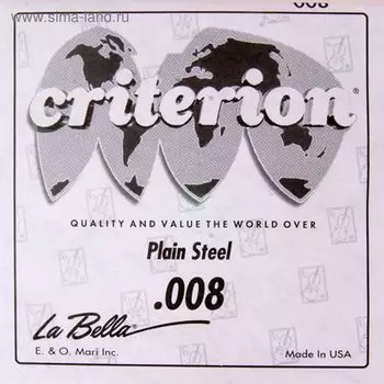 Отдельная 1-я струна La Bella CPS008 сталь, 008
