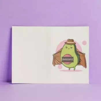 Открытка «Авокадо», голография, 12 × 18 см