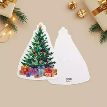 Открытка, декор на пухлом скотче «С Новым годом!»