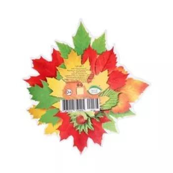 Открытка для украшения на скотче "Осенний букет - 4" 18х18см