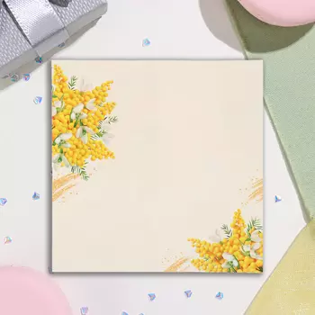 Открытка-евро "8 Марта! Прекрасная Весна ..." 11х21,5 см