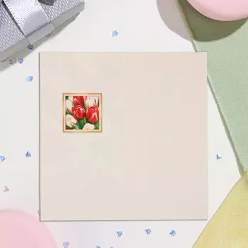 Открытка-евро "8 Марта! Прекрасная Весна ..." , 12,5х19,4 см