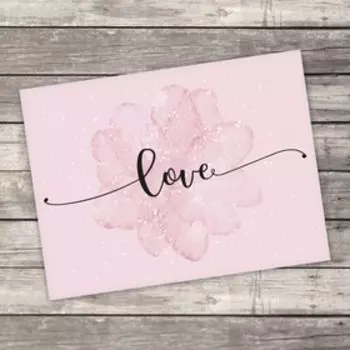 Открытка-комплимент Love, 8 6 см