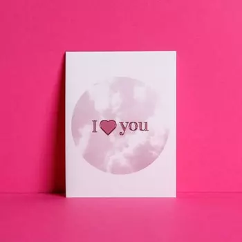Открытка-комплимент «Люблю тебя», 8 × 6 см