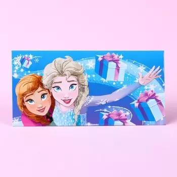 Открытка-конверт для денег "Подарок для тебя", Холодное сердце, 17х8,5 см