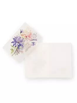Открытка-мини «Цветы на белом фоне» 6.59 см