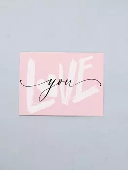Открытка-мини «Люблю тебя», 6 x 8 см