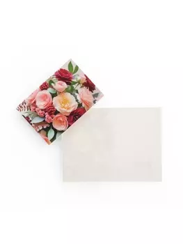 Открытка-мини «Разноцветные цветы» 6.59 см