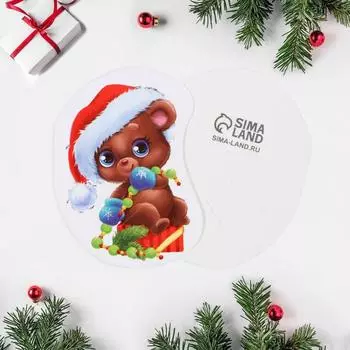 Открытка под конфету «Новоднее чудо» мишка, 6 × 8 см
