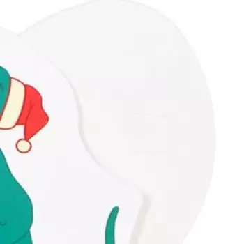 Открытка под конфету «С Новым годом» динозавр, 8 × 8 см