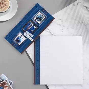 Открытка "С Днём Рождения!" пиджак, галстук, духи, 13х21,6 см