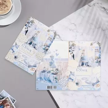 Открытка "С Днём Свадьбы!" конгрев, тиснение, банкетный зал, 29х19 см