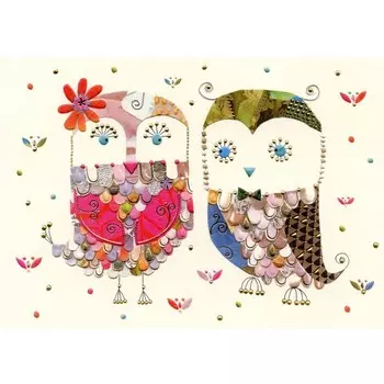 Открытка Turnowsky «Две совы»