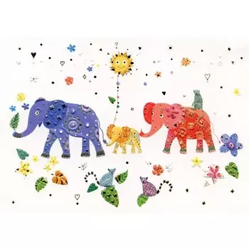 Открытка Turnowsky «Слоны»