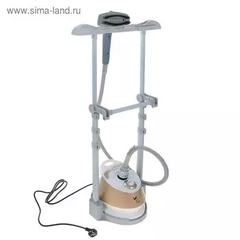 Отпариватель Kitfort КТ-913. напольный, 2000 Вт, 1300 мл, 35 г/мин, шнур 1.9 м, бело-бежевый