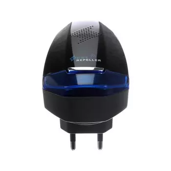 Отпугиватель насекомых и грызунов LRI-54, ультразвуковой, 120 м, от сети, чёрный