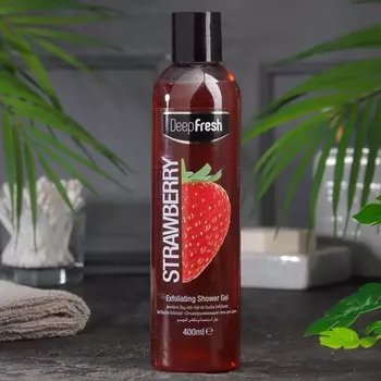 Отшелушивающий гель для душа "Клубника", 400 мл