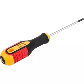 Отвертка крестовая ЭНКОР 19670, трехкомпонентная рукоятка, PH0 х 75 мм