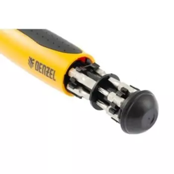 Отвертка реверсивная Denzel 7711611, механизм SmartPush mini 12 шт