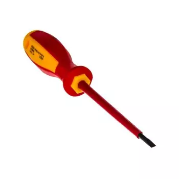 Отвертка шлицевая диэлектрическая ЭНКОР 19691, двухкомпонентная рукоятка, SL4 х 100 мм